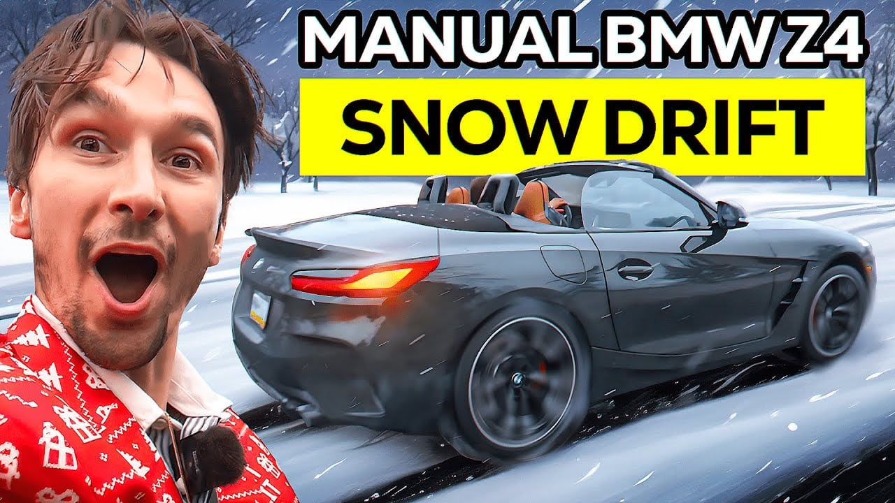 Snow Drifting The Manual 2025 BMW Z4 with Valvetronic!