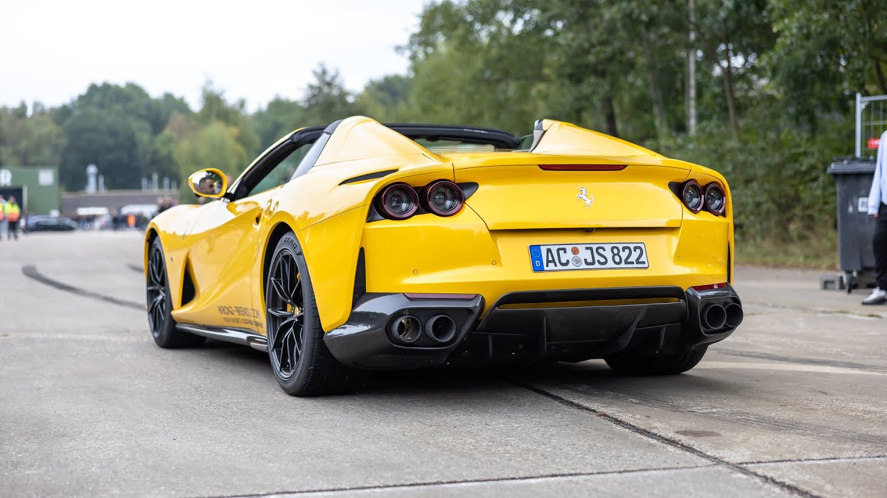Ferrari 812 GTS with Capristo Exhaust - Launch Controls, Accelerations & Revs !