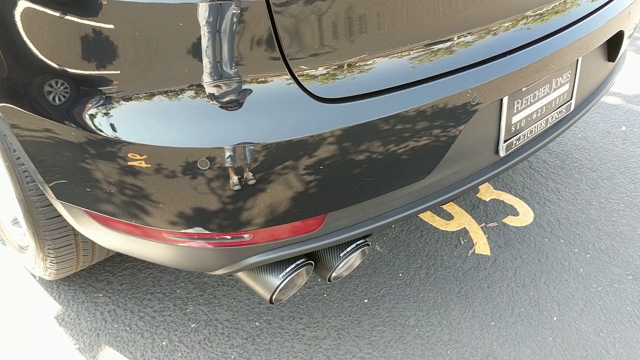 Porsche Macan S with FABSPEED Slip-on Sport Exhaust sport mode On with cracking then Off mode