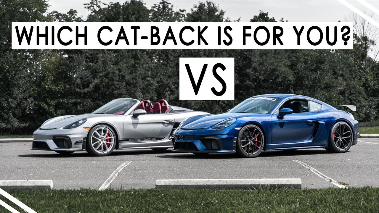 Porsche 718 GT4 (2020+) | Fabspeed Lightweight Competition vs Valvetronic Exhaust | Sound Comparison