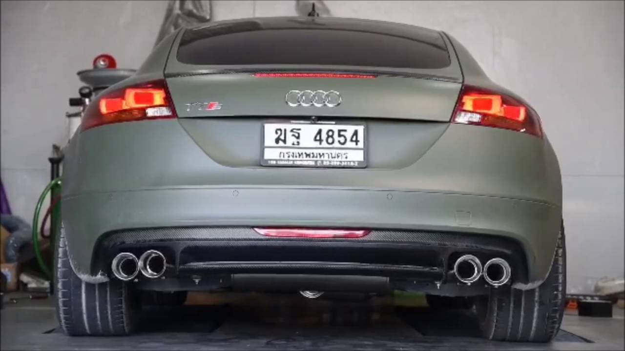 Army Green Audi TTS Brutal Sounds w/ ARMYTRIX Full Exhaust by Hitzproject Thailand