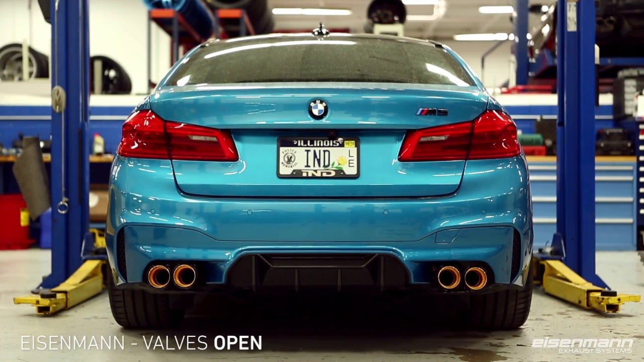 Eisenmann F90 M5  Performance Exhaust System - Before / After