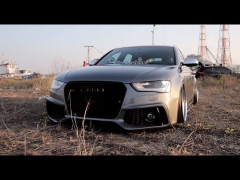 HellaFlush Stance! Audi S4 Avant B8 w/ ARMYTRIX Cat-Back valvetronic exhaust