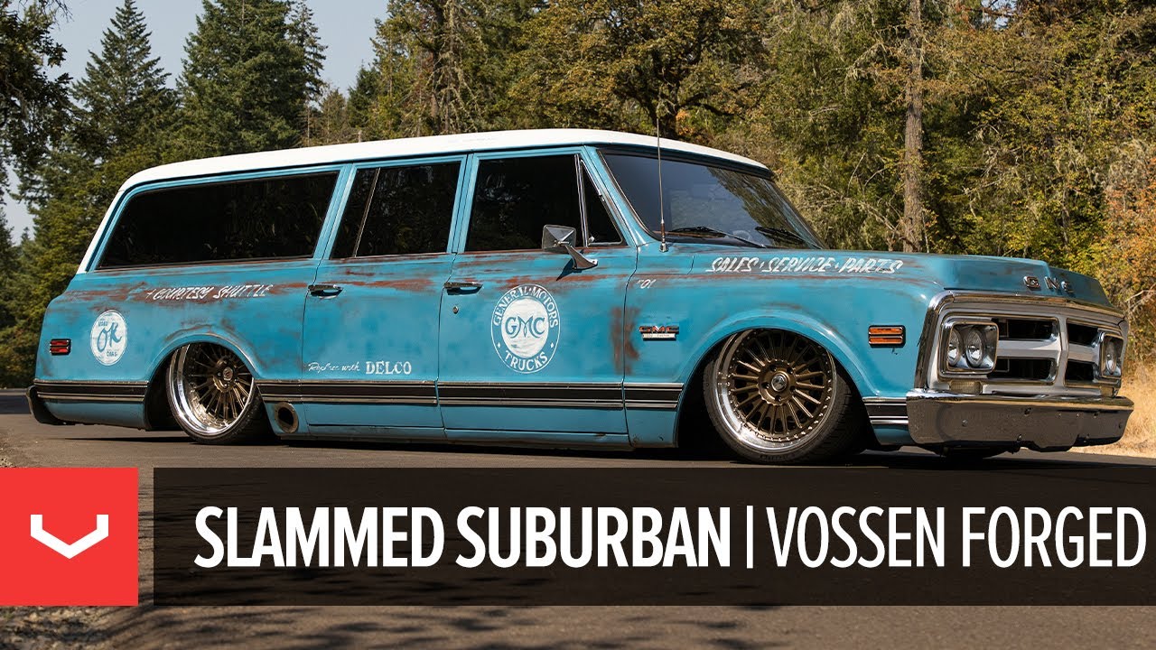Slammed GMC Suburban on 3-Piece #Vossen ERA-3 Wheels | 503 Motoring
