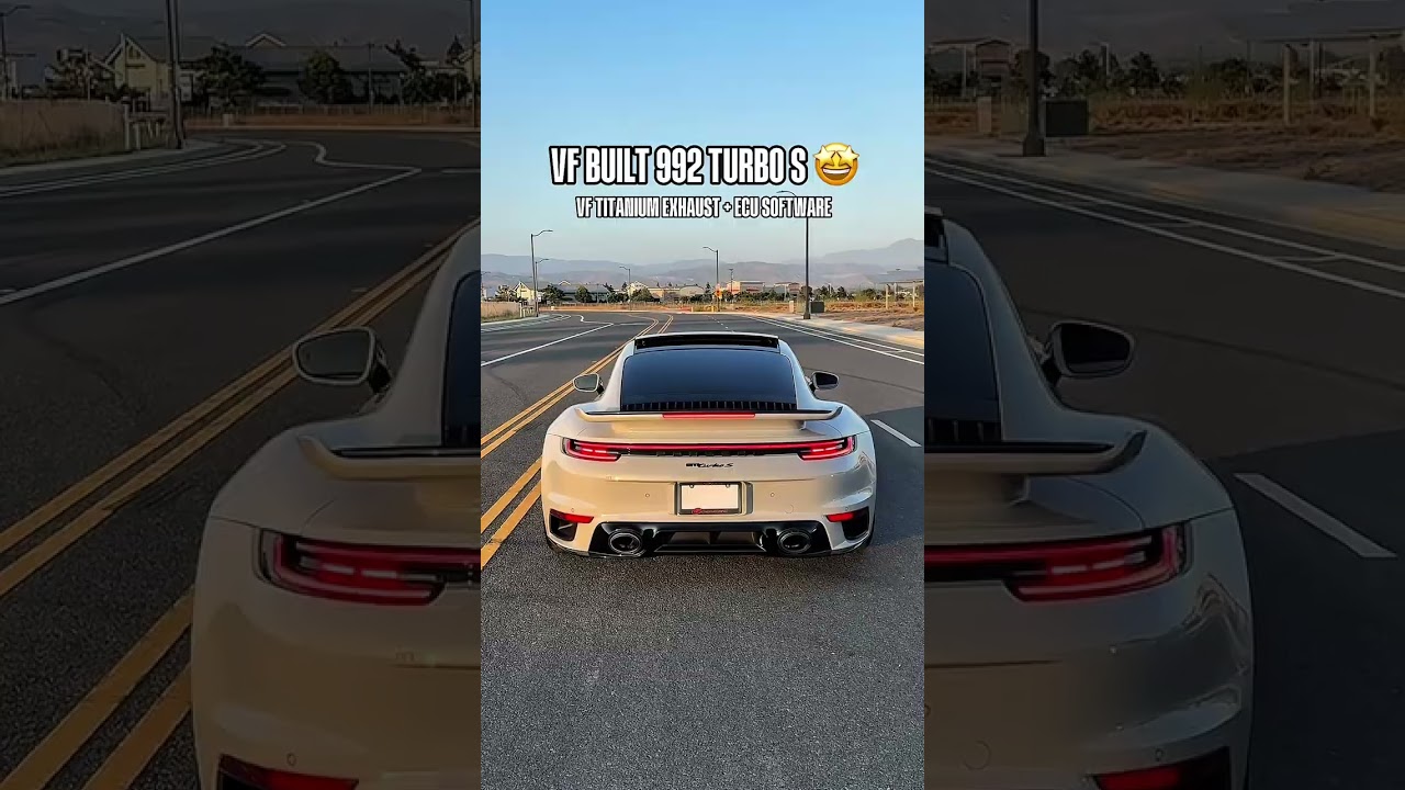 VF Engineering 992 Turbo S Titanium Exhaust Vs. Stock