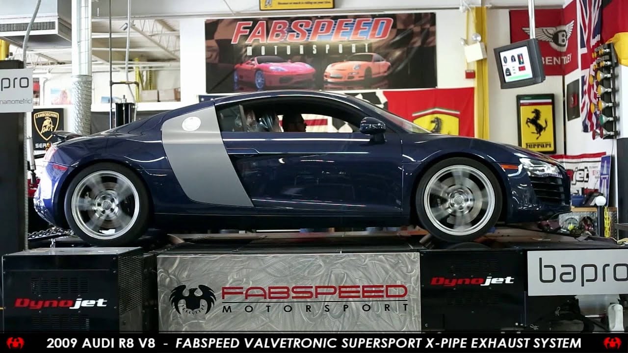FABSPEED MOTORSPORT | Audi R8 V8 Valvetronic X-Pipe Exhaust Dyno