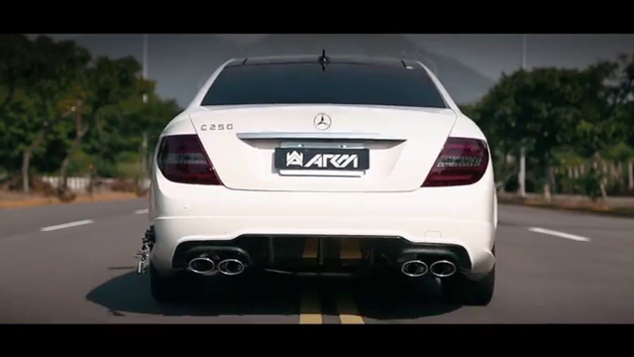 Turning Mercedes Benz C-Class (W204) C250 To C63 AMG Sound & Look w/ ARMYTRIX Quad-Tips Exhaust