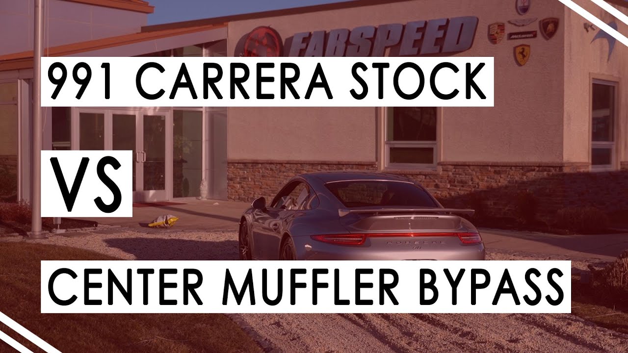 Porsche 991 Carrera without PSE | Stock Exhaust vs Center Muffler Bypass X-Pipe | Sound Comparison