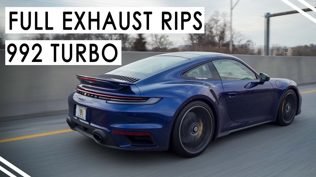 Porsche 992 Turbo 2021+ | Sport Cats and Cat-Back Valvetronic Exhaust | Full Sound Comparison