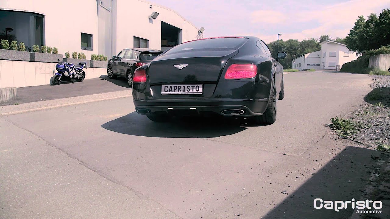 BENTLEY GT Speed W12 CAPRISTO exhaust
