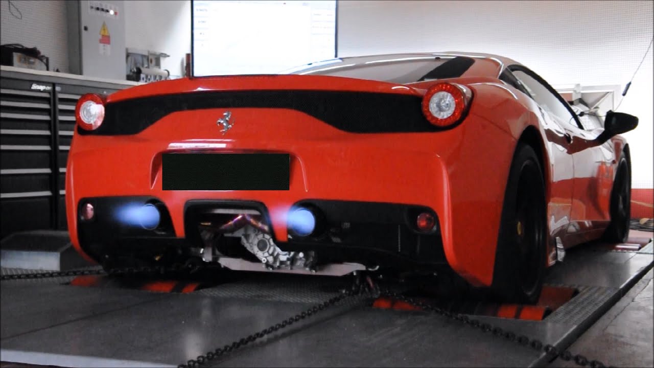 Ferrari 458 Speciale w/ Capristo Straight Pipes - First Dyno Run