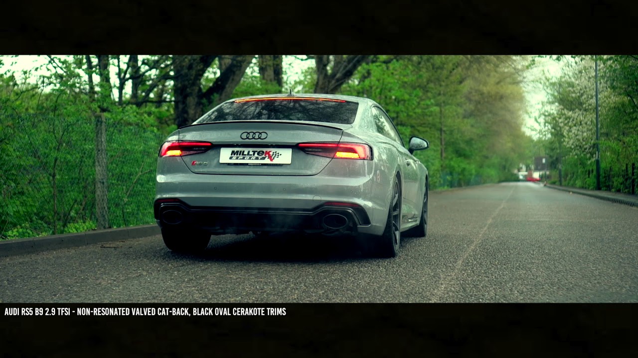 Audi RS4/RS5 B9 2.9 V6 TFSI - Milltek Sport Cat-back Non-Resonated (Valved)