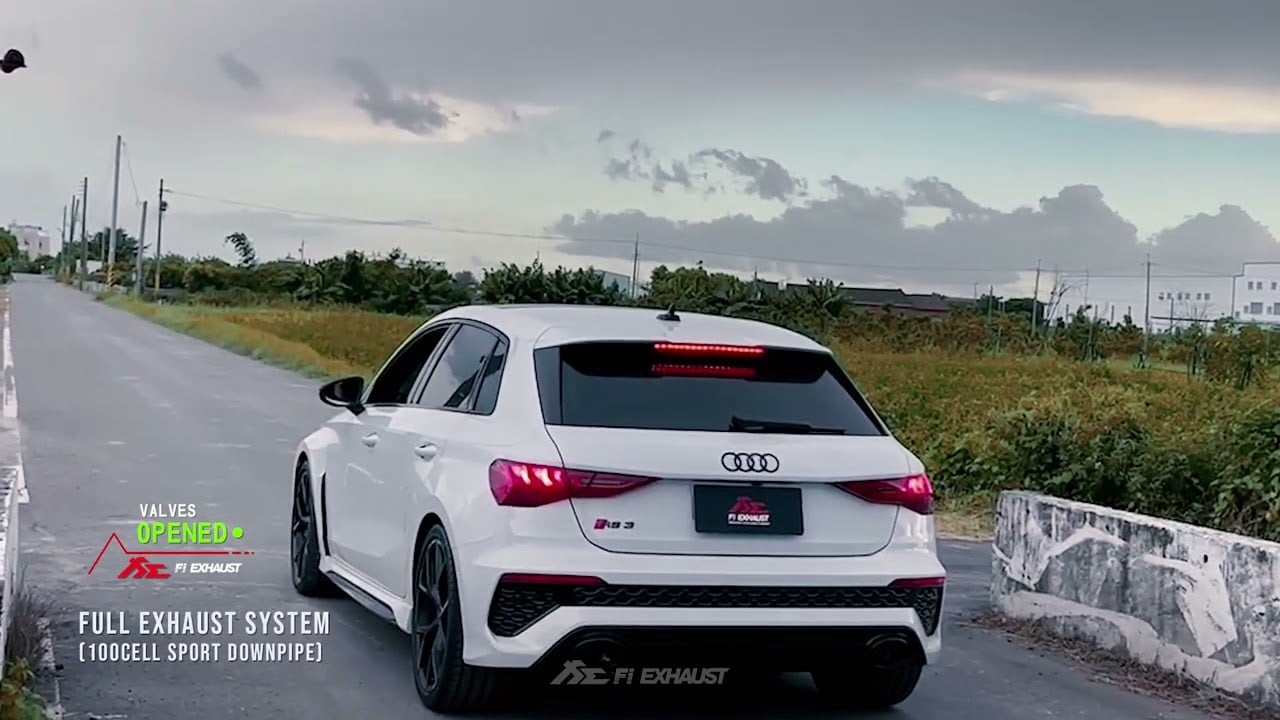 Audi 8Y RS3 Sportback w/ Valvetronic Fi EXHAUST Catback and Race 100Cell Downpipes