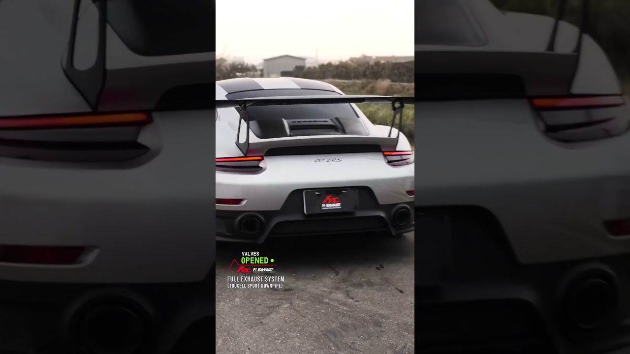 Porsche 991.2 GT2 RS Sound Test X Flybys w/ Fi EXHAUST Racing Version 100Cell HJS Motorsport Cats