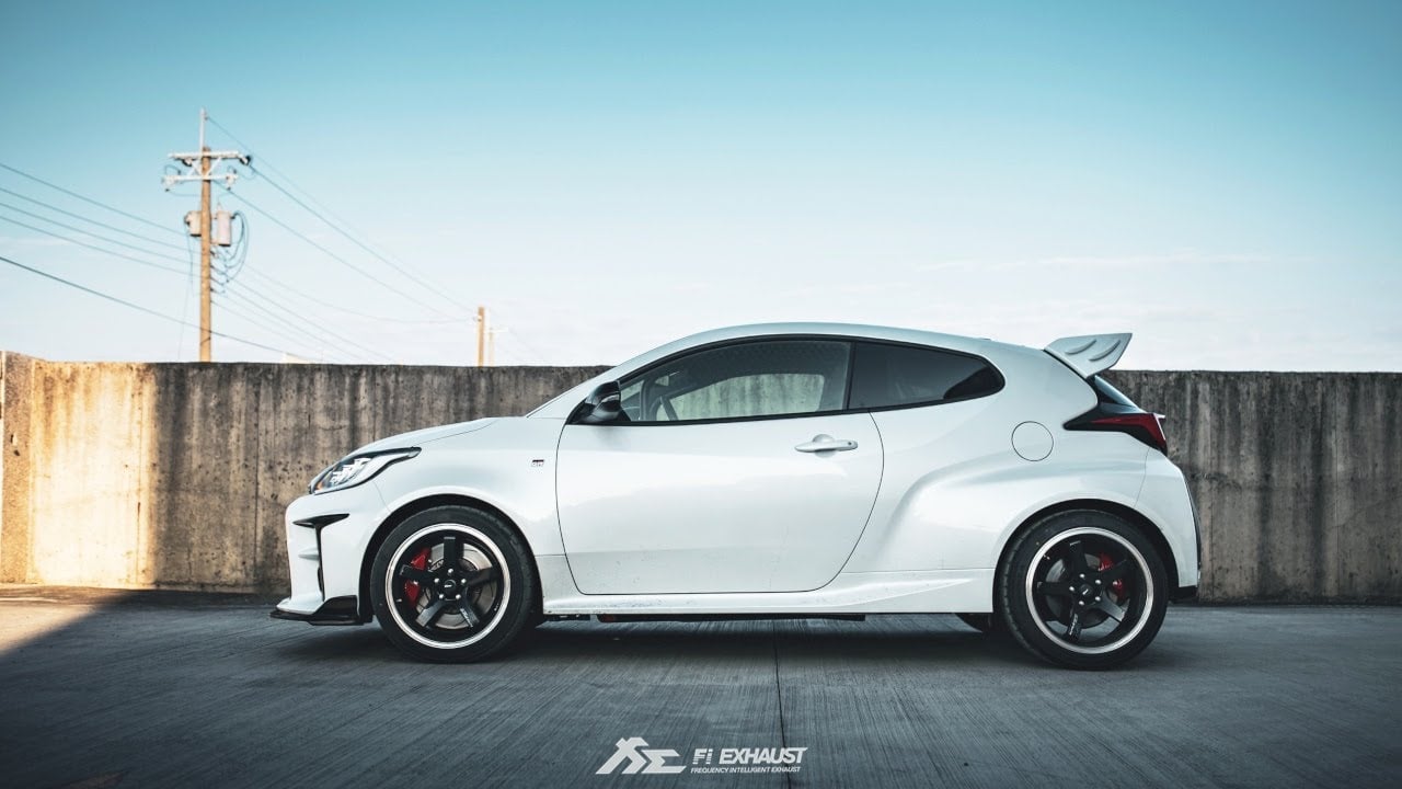 Toyota GR Yaris Hot Hatch w/ Valvetronic Fi EXHAUST Catback and Sport 200Cell Downpipe