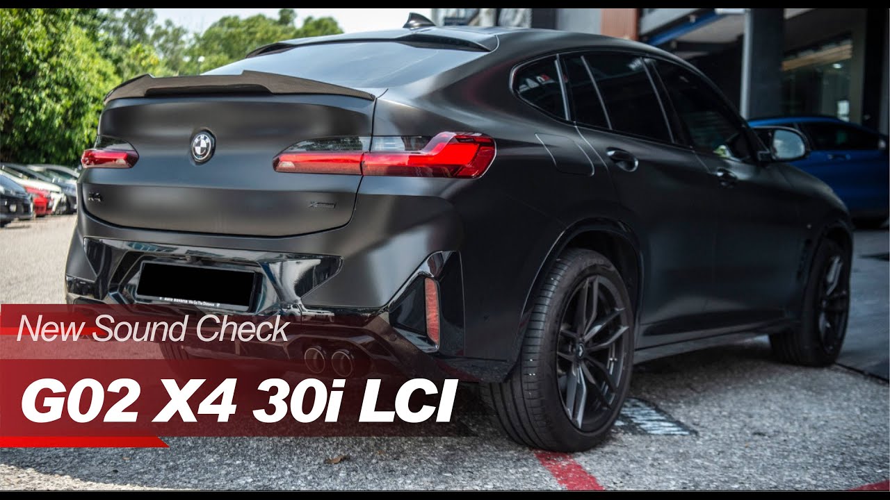 BMW G02 X4 30i LCI w/ Valvetronic Fi EXHAUST Quad Exit Tips X Utmost Downforce Garage