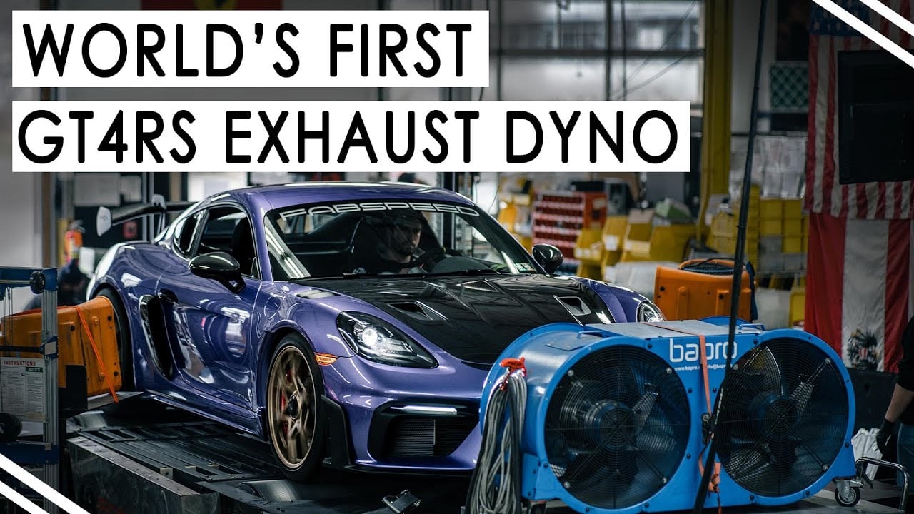WORLD'S FIRST Porsche GT4RS Exhaust DYNO RUN | Fabspeed Over Axle Link Pipes | HUGE Horsepower Gain