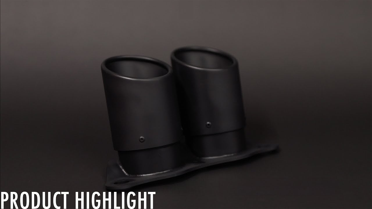 JCR 992 GT3 OEM REPLACEMENT INCO/TI TIPS (ROLLED - BLACK COATED)