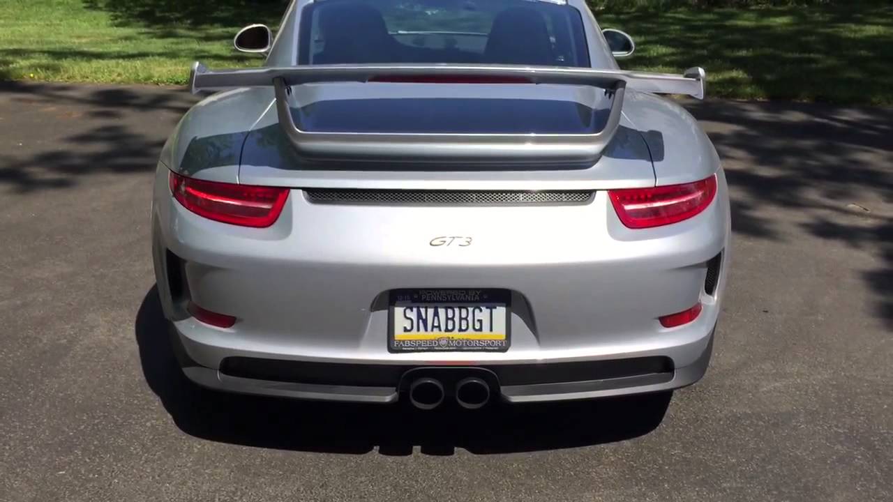 Porsche 991 GT3 Fabspeed Sport Exhaust button OFF then ON