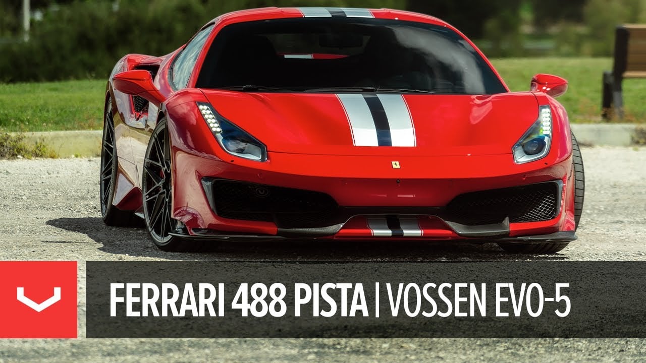 Lowered Ferrari 488 Pista | Vossen Forged EVO-5 Wheels