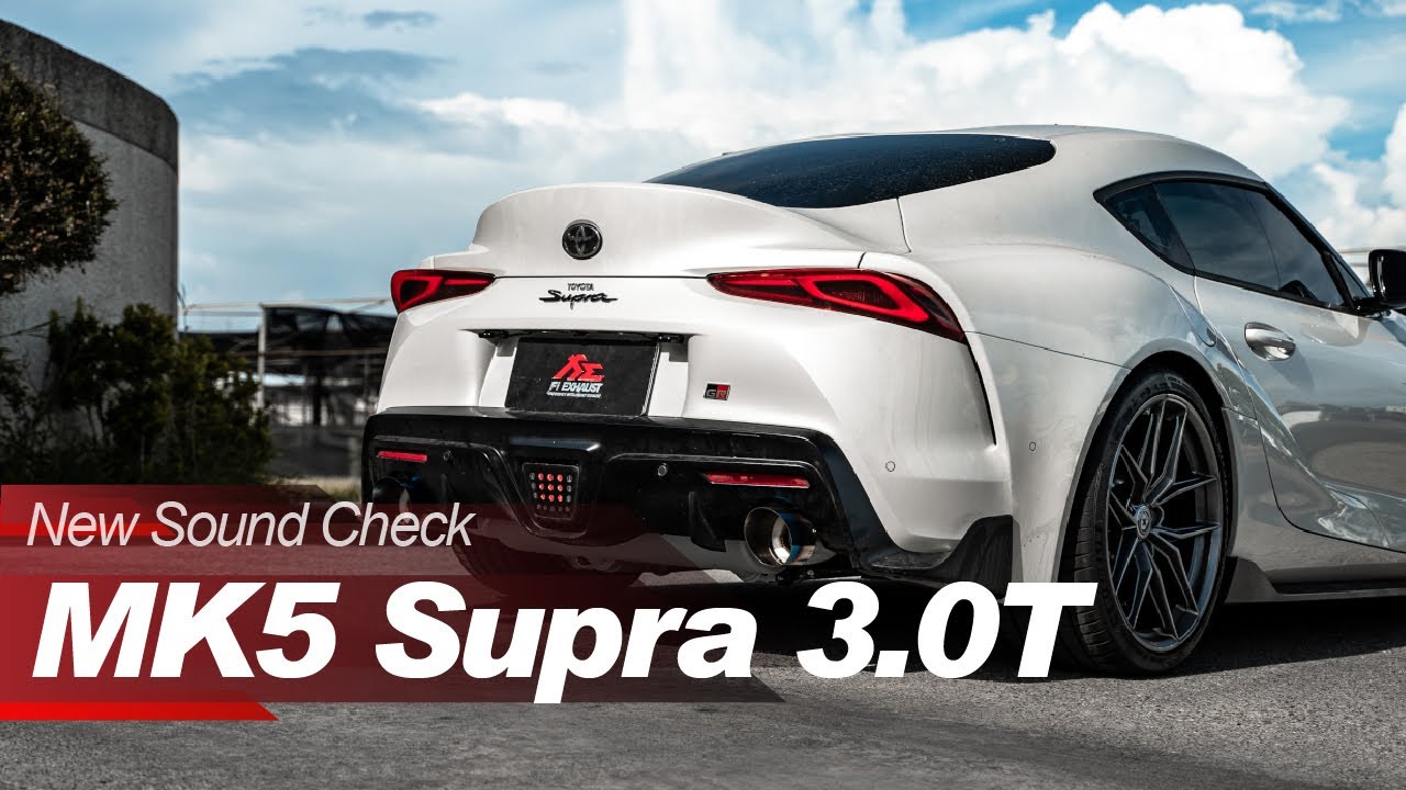 Toyota MK5 Supra Aggressive Sound w/ Valvetronic Fi EXHAUST Titanium
