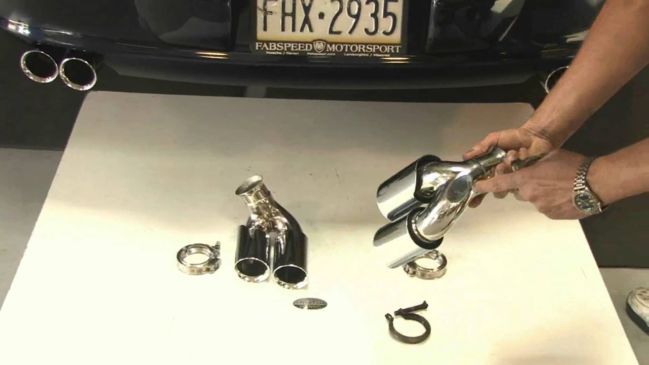 Porsche 996 Carrera Fabspeed Deluxe Quad Style Tip Explanation