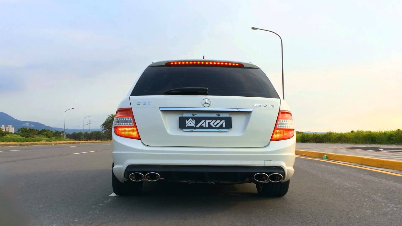 Mercedes-Benz C63 Estate with Armytrix Super Sport Exhaust - Incredible deep tone monster sounds!