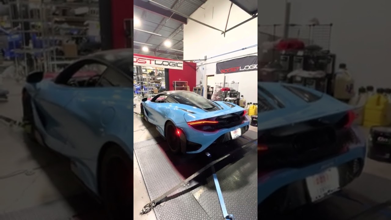 Boost Logic Mclaren 765LT Titanium Exhaust Dyno run