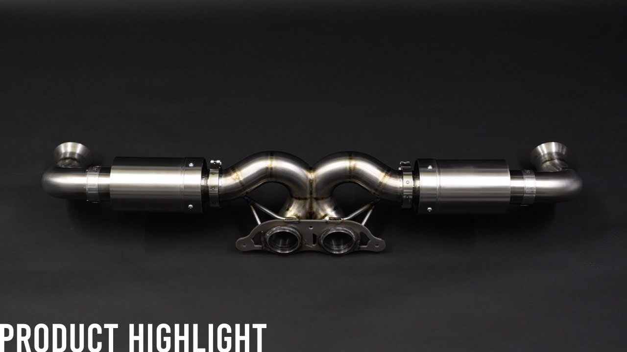 JCR 991 / 997 GT3 TITANIUM SUPERLIGHT RACE PIPE (SILENCED)