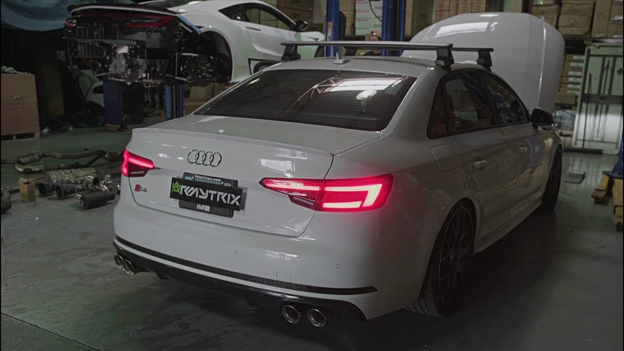 2018 Audi S4 B9 Saloon/Sedan w/ ARMYTRIX Variable Exhaust Indoor Revving Sound Check!