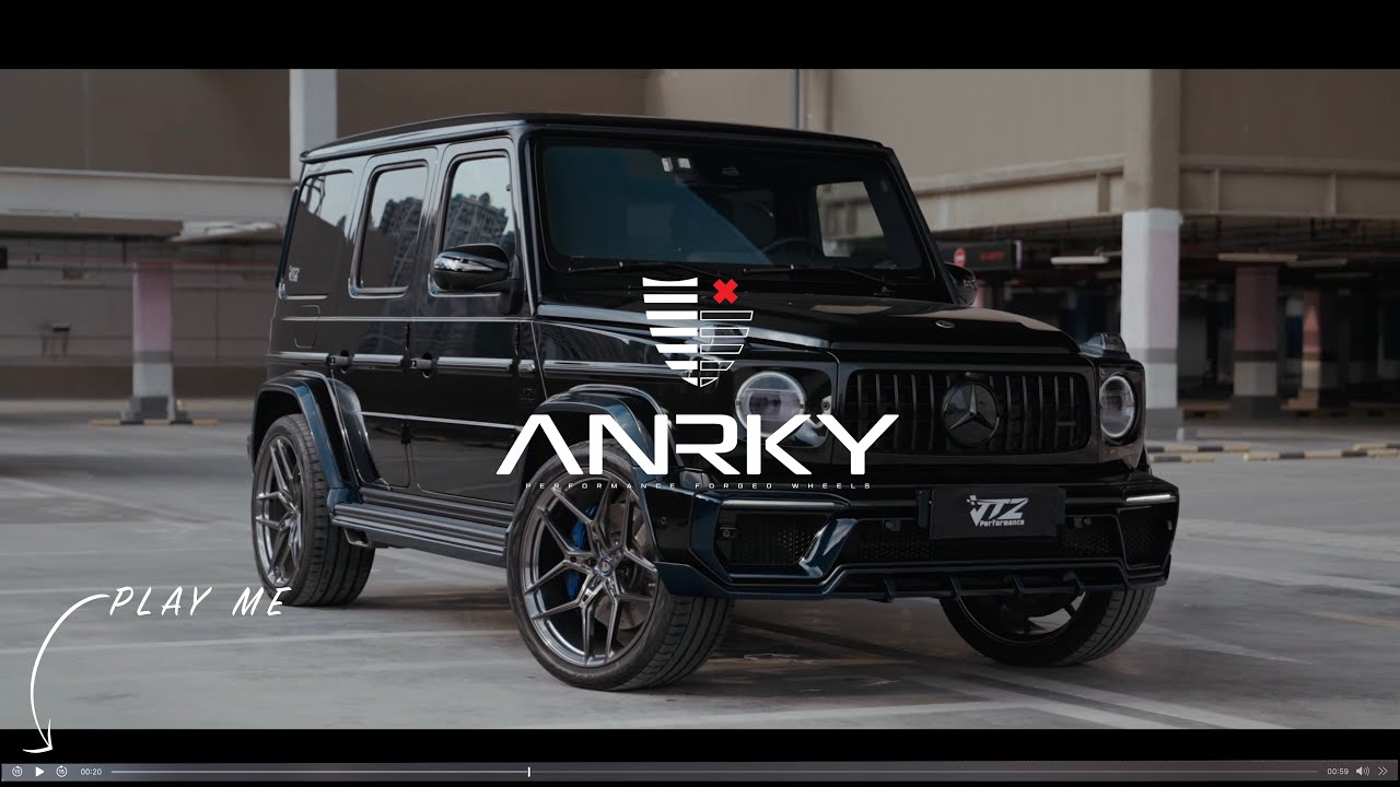 ANRKY Wheels - Black & Blue Carbon Fiber TopCar Mercedes Benz G63 AMG + 23" X|Series S1-X4 Monoblock