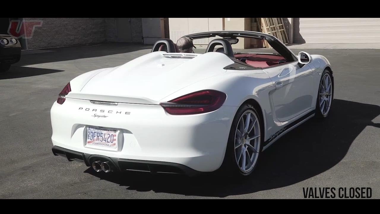 Porsche 981 Boxster Spyder w/ Armytrix Cat-Back Exhaust - Review, Revs And Driving sounds