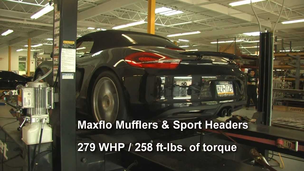 Porsche 981 Boxster S Fabspeed Sport Headers Demo & Dyno