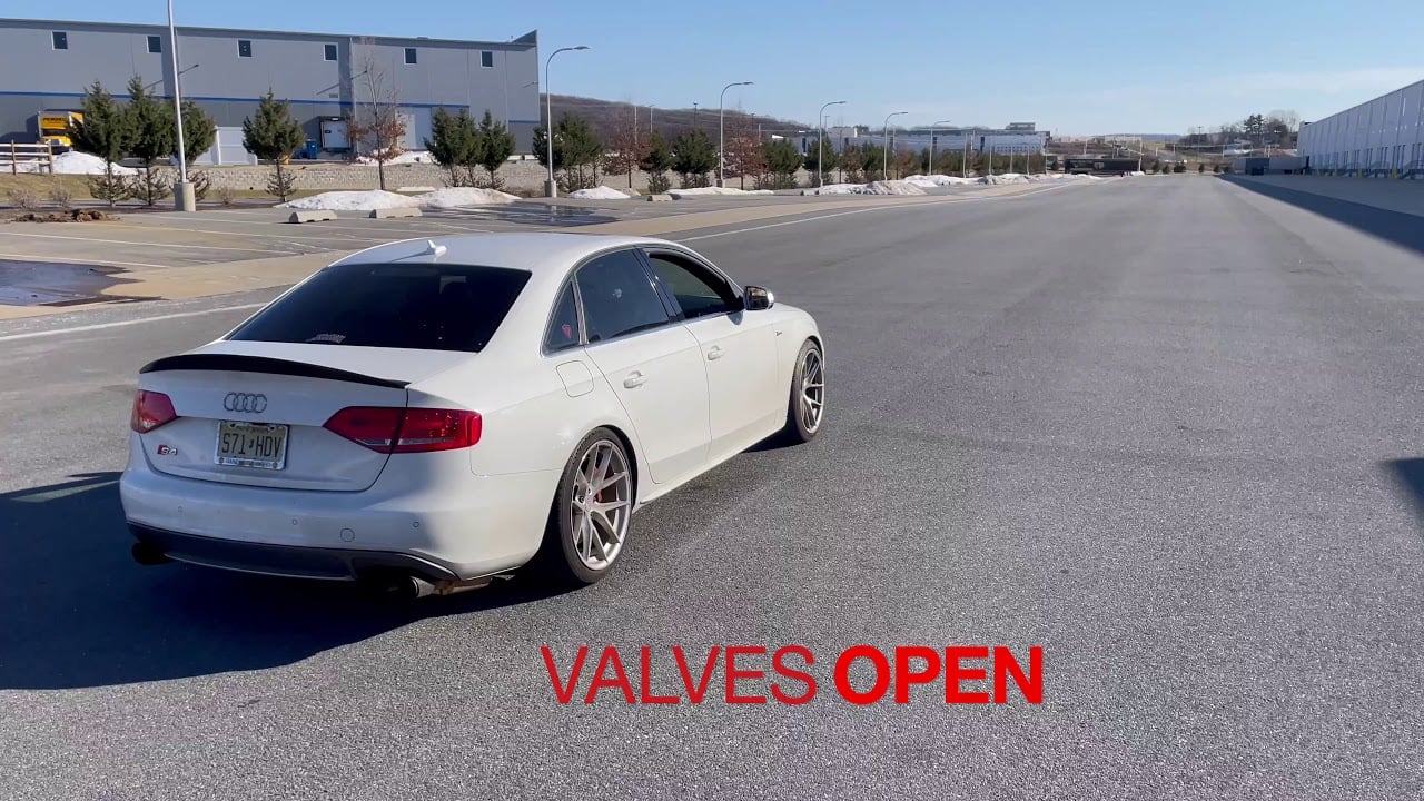 Audi S4 B8 Catback Valved Exhaust + OEM downpipes (Valvetronic Designs)
