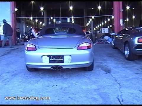 ①Porsche 987 Boxster (Early model) Exhaust Sound マフラー音 (Kreissieg)