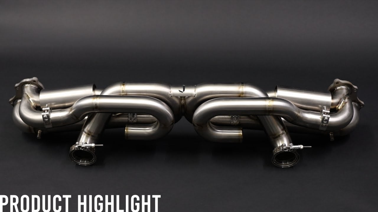JCR 718 GT4 / SPYDER / GTS 4.0 SILENCED VALVED RACE PIPE