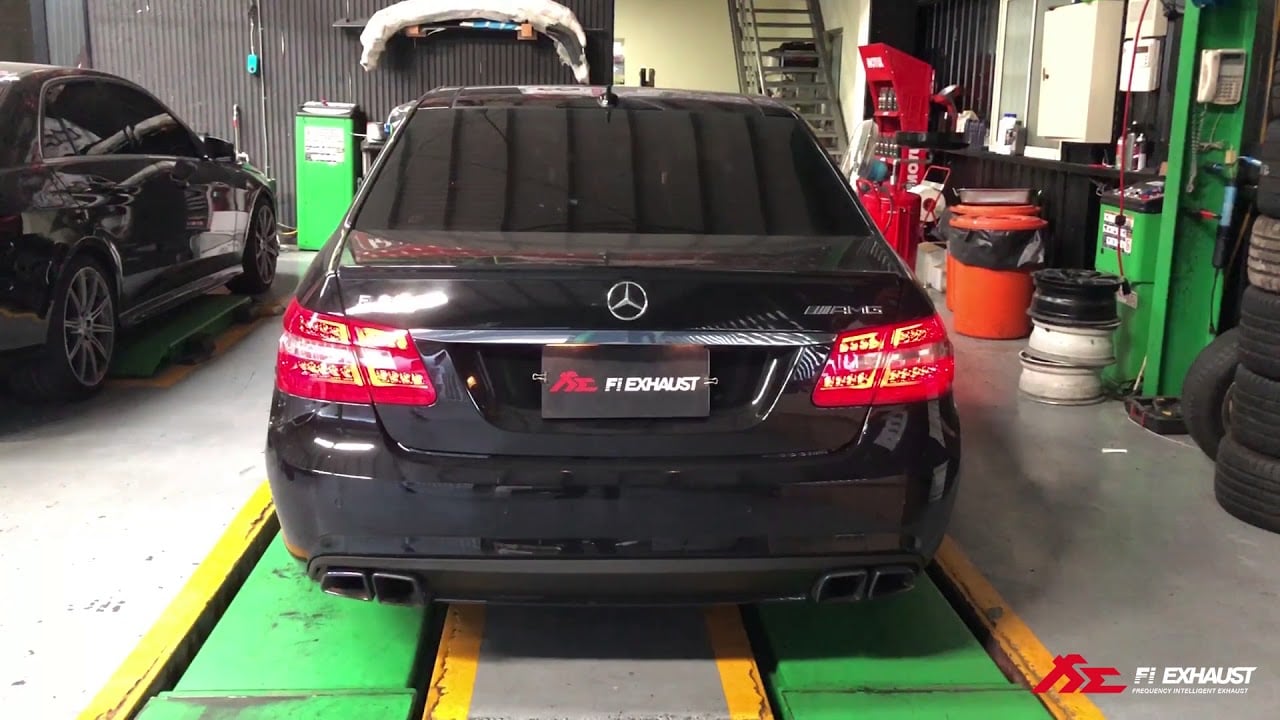 Mercedes-Benz  W212 M156 E63 X Fi Exhaust - Sound Check - Power realized !