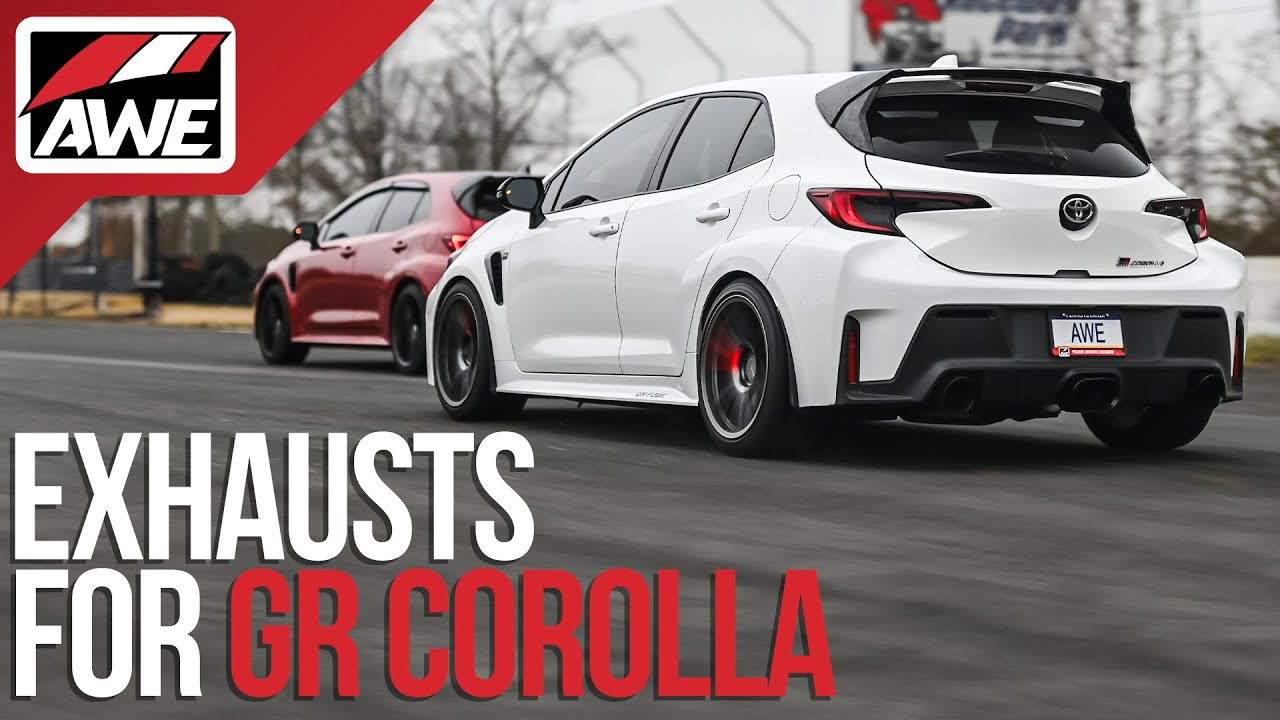 3, greater than 4. AWE Exhausts for GR Corolla.