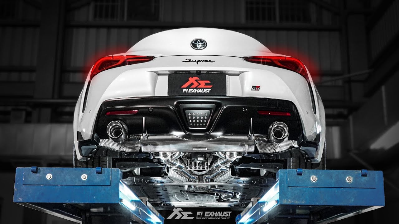 Toyota MK5 / A90 Supra 3.0T w/ Fi EXHAUST Full Catless System and Carbon Fiber Dual Tips