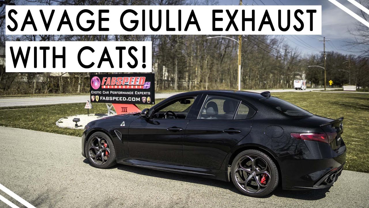 Alfa Romeo Giulia Quadrifoglio 2016+ | Fabspeed High Flow Sport Cat Downpipes | Sound Check