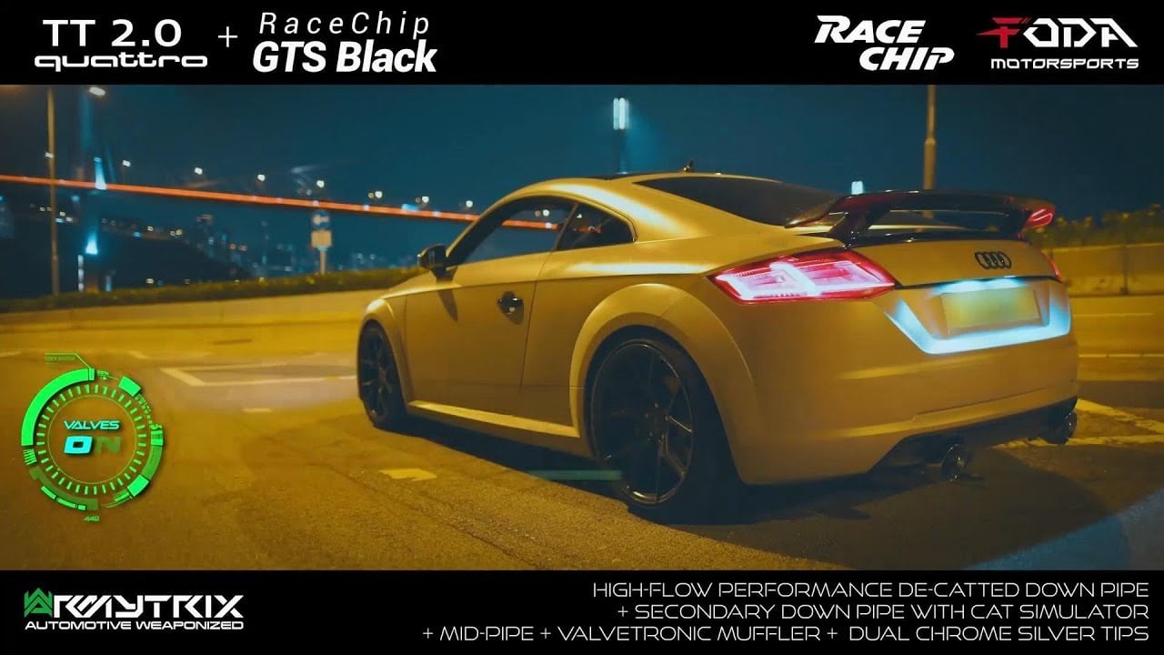 Audi TT MK3 8S 2.0T Quattro X ARMYTRIX Variable Exhaust X RaceChip GTS Black By Foda Motorsport