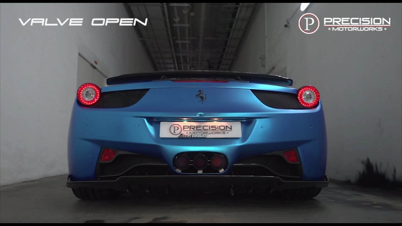 Ferrari 458 w/ Fi EXHAUST Race Version V8 Sound Valves ON/OFF, Driveby