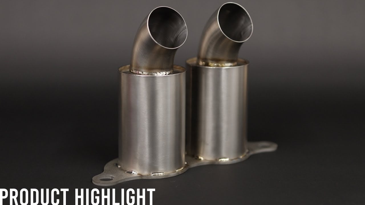 JCR 991 GT3 TITANIUM EXHAUST TIPS (SILENCED)