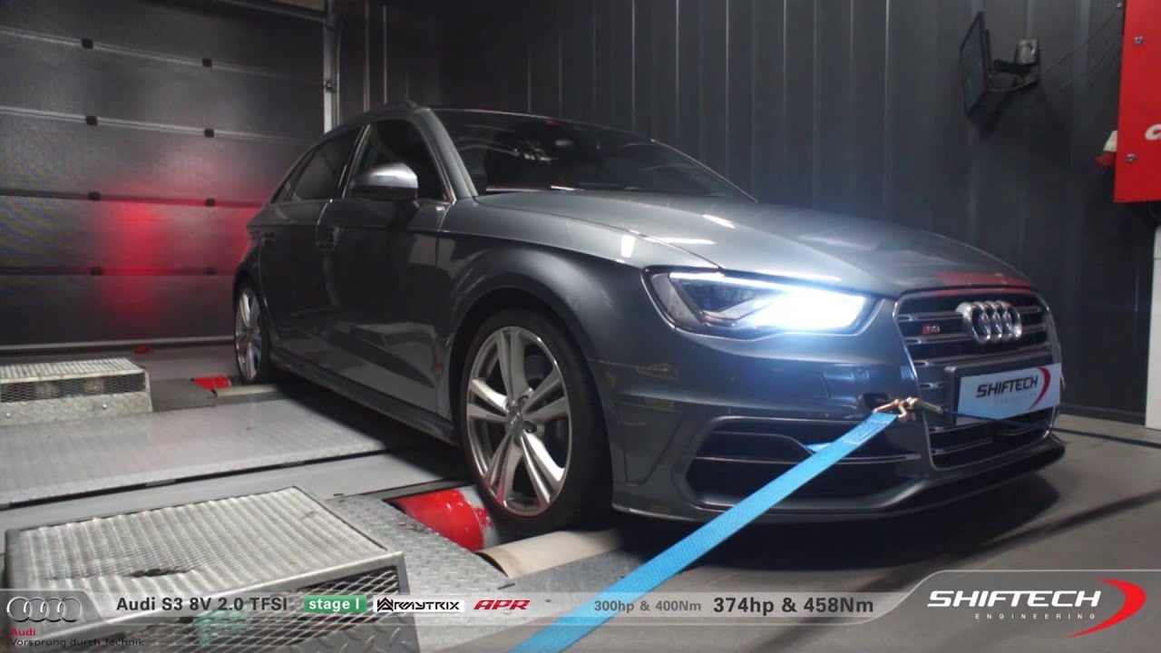 Shiftech Tuned AUDI S3 8V 2.0 TFSI 300hp @ 374hp w/ ARMYTRIX Exhaust & APR Air Intake