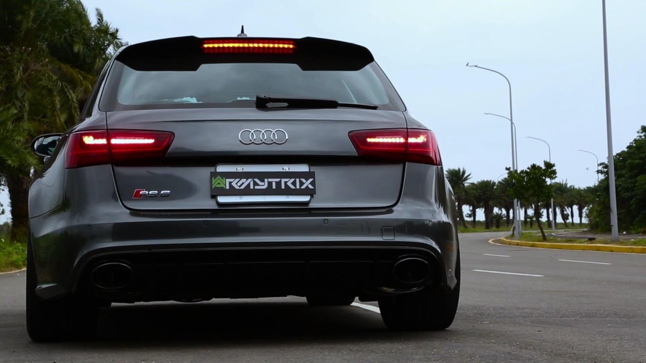 Audi RS6 (C7) Avant Quattro w/ Armytrix Cat-Back Exhaust - Revs & Road Sounds (No Music)