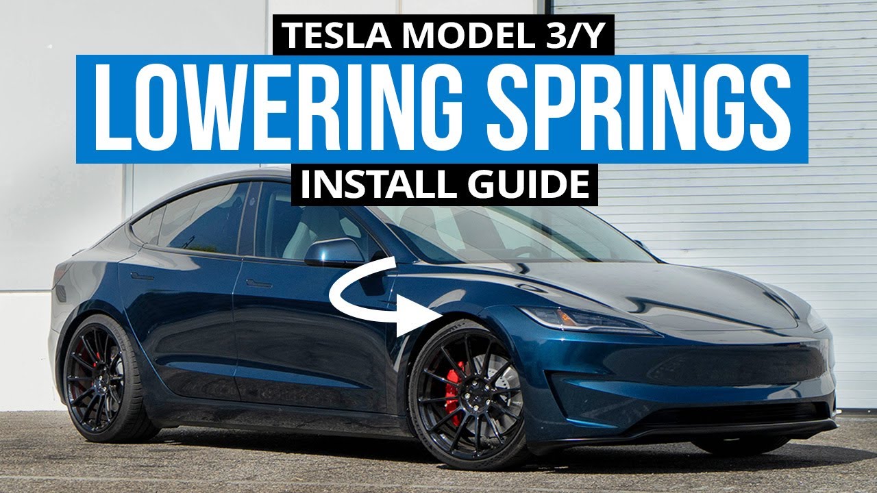 Tesla Model 3 / Y Lowering Spring Installation Guide - Unplugged Performance