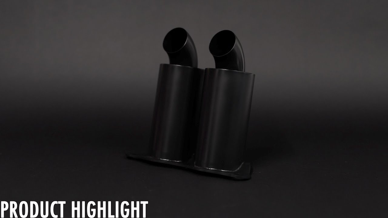JCR 992 GT3 - OEM REPLACEMENT TITANIUM TIPS (SILENCED - BLACK COATED)