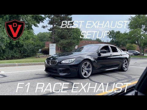 BMW F06 M6 with Valvetronic Designs Valved Sport Exhaust System + Free Flow Downpipes