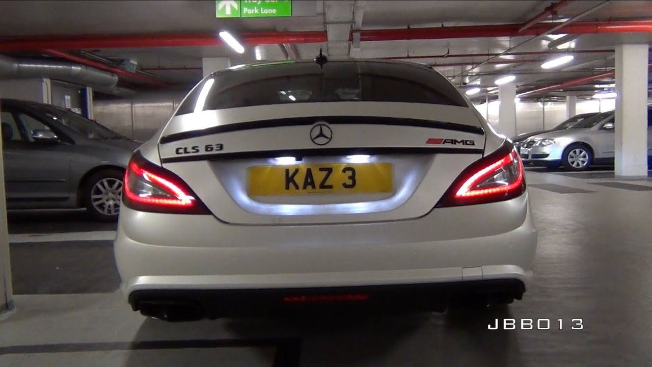 Mercedes CLS63 AMG w/Capristo Exhaust Huge Revs and Sounds in Close Parking Garage