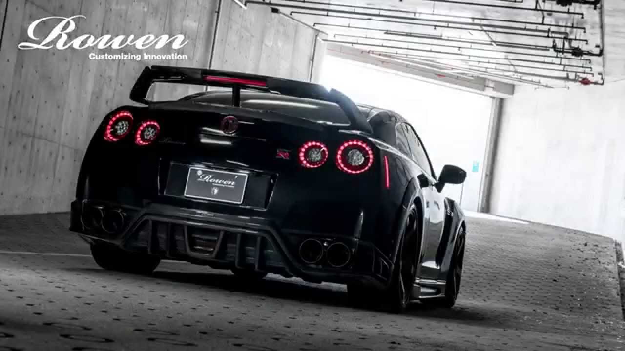 Nissan R35GTR Full Titanium Muffler Exhaust Sound by RowenJapan